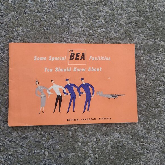 BEA British European Airways Vintage 1952 Brochure - Picture 1 of 7